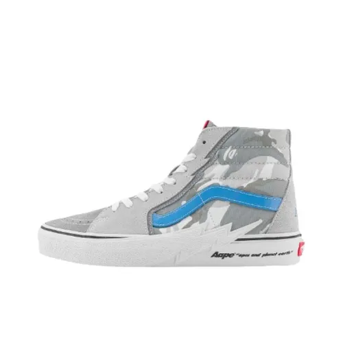 VANS SK8 High Топ Скейтборд Кроссовки Унисекс Серый