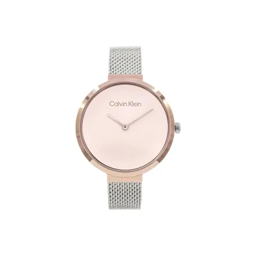 CALVIN KLEIN Женские часы кварцевый механизм ремешок из нержавеющей стали 36 мм белый циферблат