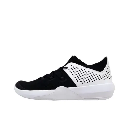 Jordan Express Амортизация Низкий Топ Винтажные Баскетбольные Кроссовки Унисекс Белый Черный