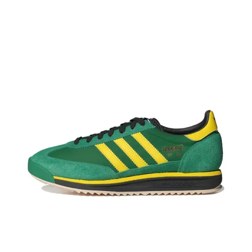Adidas Originals SL 72 RS Повседневный Низкий Топ Зеленый Желтый Унисекс