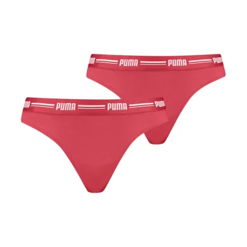 PUMA Lot De 2 Strings Femme Нижнее белье Женское 2 упаковки Фуронг Цвет