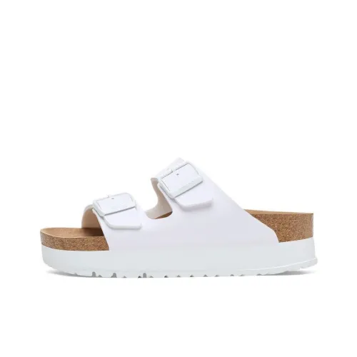 Birkenstock Слипоны Женские Белые Узкая Версия