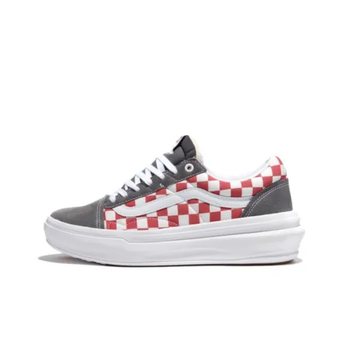 Vans Old Skool Collection Overt Low Скейтборд Кроссовки Унисекс Красный Серый
