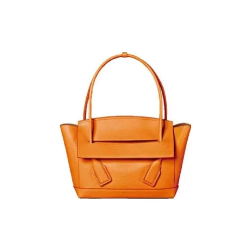 Bottega Veneta Arco Телячья кожа Сумка Женская Оранжевая