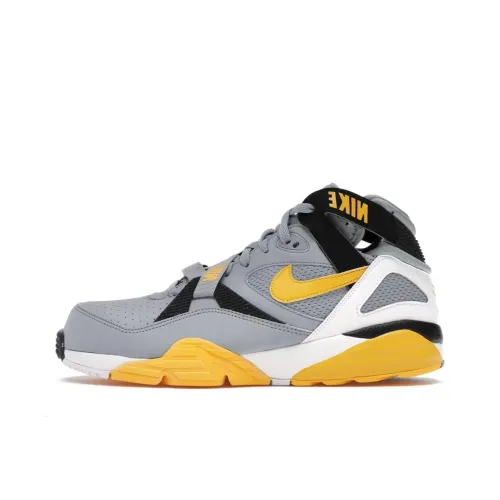 Nike Air Trainer Max 91 Износостойкий и Легкий Низкий Топ Беговые кроссовки Мужские Серый Желтый