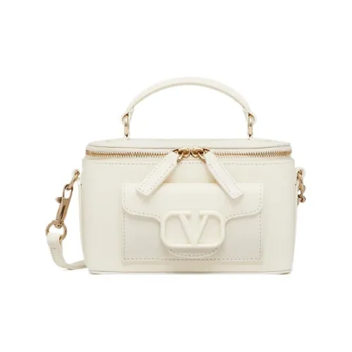 Valentino Locò Телячья кожа Коробка Сумка Сумка через плечо Мини Сумка для женщин Цвет Слоновая кость