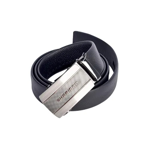 SHERIDAN Бизнес Повседневный Автоматическая Застежка Ремешок из Коровьей Кожи Мужской Черный