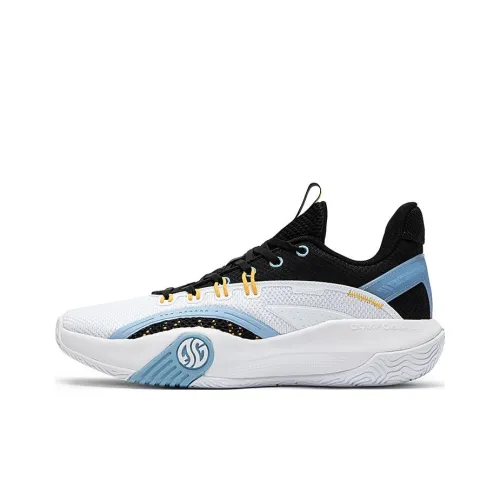 361° Низкий топ баскетбольные кроссовки мужские белые черные