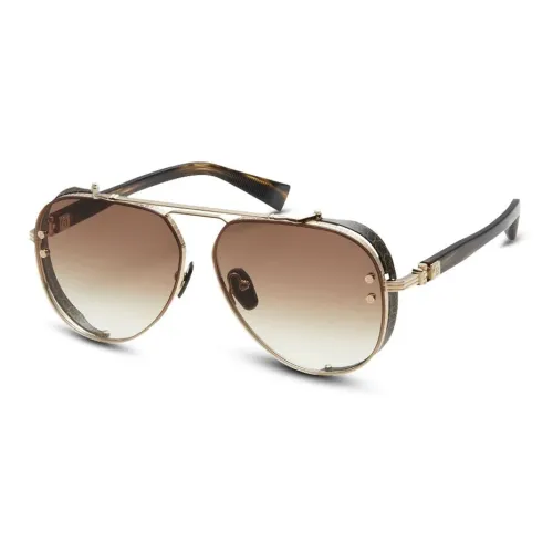 BALMAIN Титан Ацетат Нейлон Авиатор Солнцезащитные очки Мужской Черепаховый