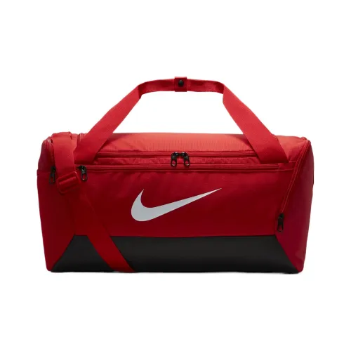 Nike Полиэстер Тренировка Путешественная Сумка Спортивная Сумка Маленькая Унисекс Университет Красный и Черный Белый