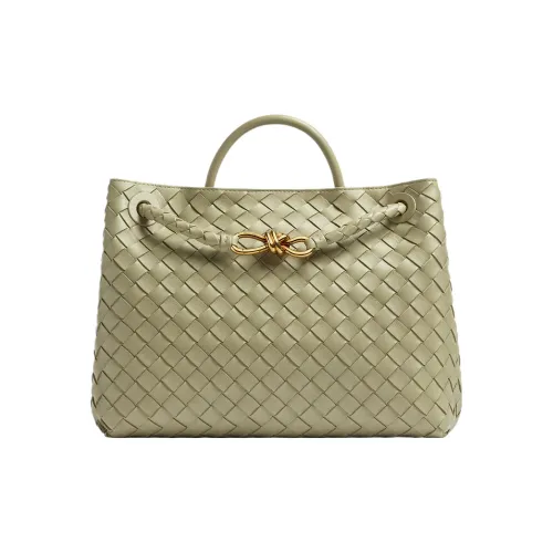 Bottega Veneta Andiamo Series Овчина Сумка через плечо Сумка среднего размера Женская CAVE Каменно-зеленый