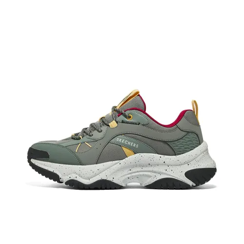 Skechers MOONHIKER Повседневный Низкий Топ Серый Зеленый Мужской
