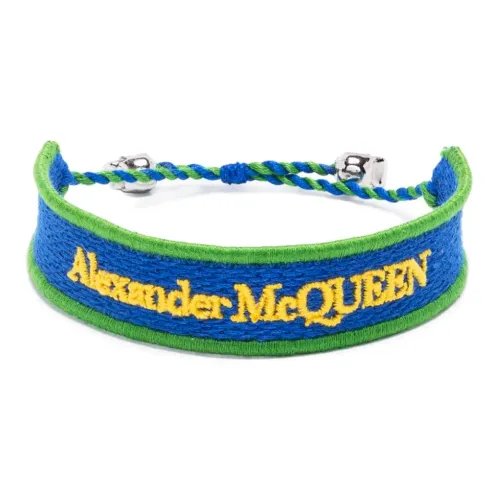 Alexander McQueen Ткань Браслеты Мужской Синий Зеленый