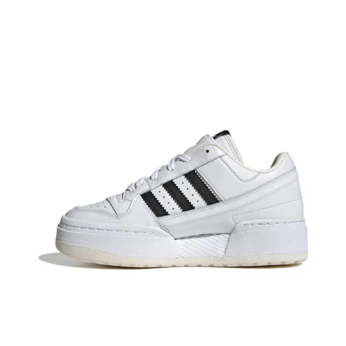 Adidas Originals FORUM XLG Амортизация Износостойкие Низкие Кроссовки для скейтбординга Женские Белые Черные