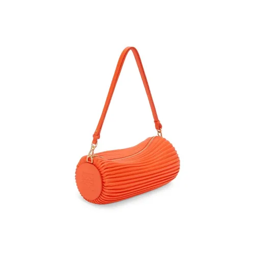 LOEWE Sheepskin Portable Crossbody Bag Shoulder Bag Small Women's Bright Orange