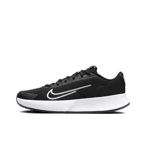Nike Court Vapor Lite 2 Амортизация Износостойкие Низкие Кроссовки для Тениса Женские Черно-белые