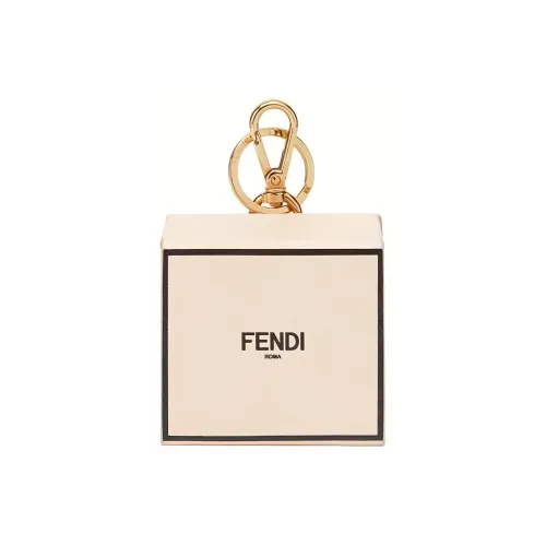 FENDI Кожа Charm Coin Кошелек Key Pouch Женские Розовый и Черный