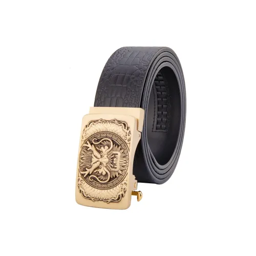 Cows Reign Relief Латунь Китайский стиль Китайский Зодиак Дракон Кожаные ремни Мужской
