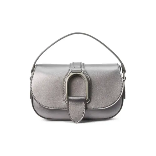 Ralph Lauren Коровья кожа Сумка через плечо Мини Женская серебряная