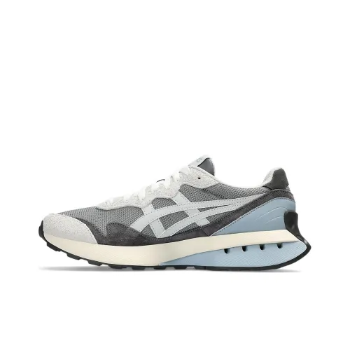 Asics Un1 S Jogger X81 Амортизация Износостойкий Низкий Топ Беговые кроссовки Унисекс Серый Синий