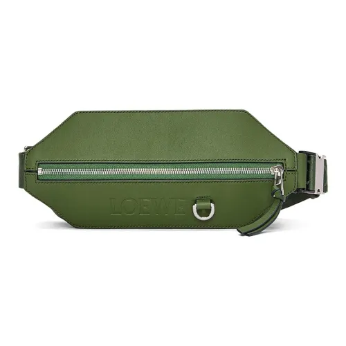 LOEWE Коровья кожа Бананка Мужской Лесной зеленый