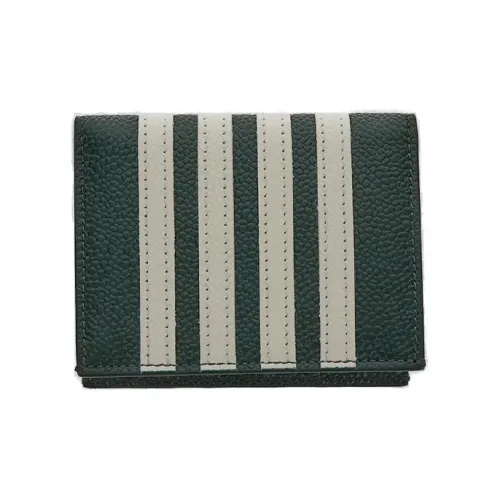 THOM BROWNE· Кожа Кошелек Мужской Темно-зеленый и Белый