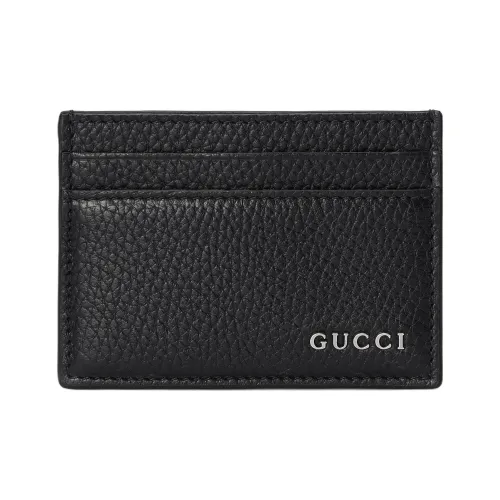 GUCCI Cruise Кожа Держатель для карт Держатель для карт Мужской Черный