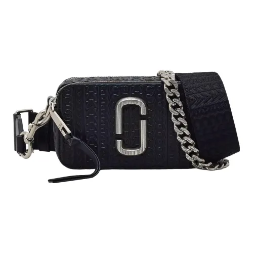 MARC JACOBS MONOGRAM LEATHER Камера Сумка Сумка через плечо Сумка на плечо Женская Черная