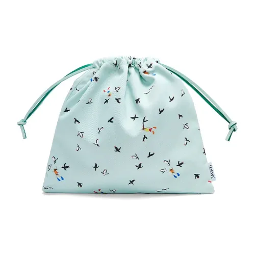 LOEWE Suna Fujita Коллаборация Холщовая Сумка Клатч Маленькая Женская Ледниково-Синий