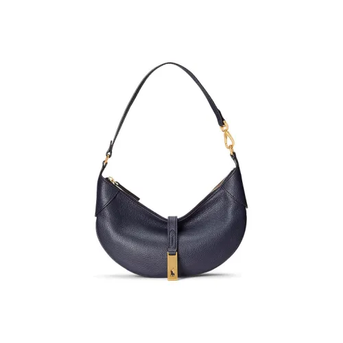 Polo Ralph Lauren Polo ID Полумесяц Сумка Сумка через плечо Коровья кожа Женская Полночь Темно-синий
