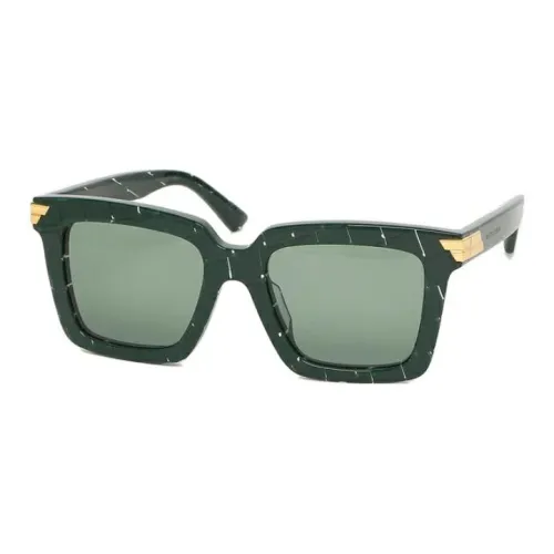 Bottega Veneta Квадратные Солнцезащитные Очки Женские Зеленые