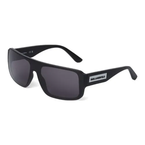 KARL LAGERFELD Пластик Нерегулярная форма Солнцезащитные очки Мужской Черный