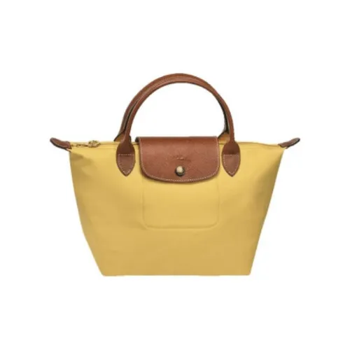 LONGCHAMP Le Pliage Нейлон Холст Пельмени Сумка Маленькая Женская Желтая