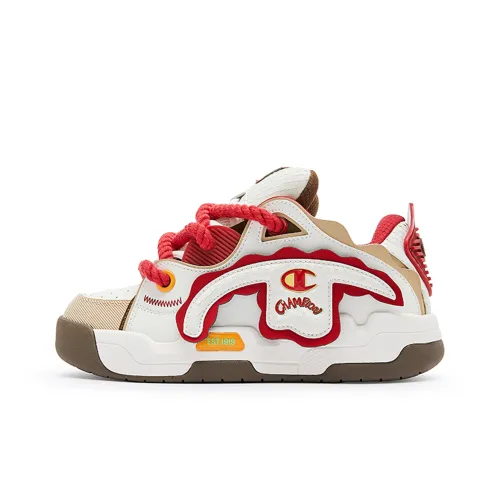 Champion TronSkate V.Dragon Champion Dragon Man Коллекция Скейтборд Кроссовки Мужские Молочный Белый Новый Год Красный