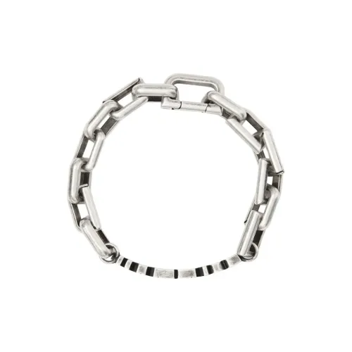 Burberry Латунь Браслеты с покрытием из палладия Мужской Серебряный