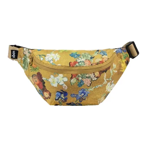 Loqi X Ван Гог Коллаборация Переработанный полиэстер Бананка Унисекс Golden Основа Букет Подсолнух Абрикосовый цветок