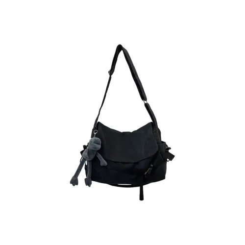 PULUWIRR Холст Сумка через плечо Стандартная Мужская Черная Серая