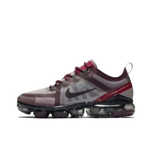 Nike VaporMax 2019 Устойчивые к истиранию Низкие Беговые кроссовки Женские Фиолетовые Серые