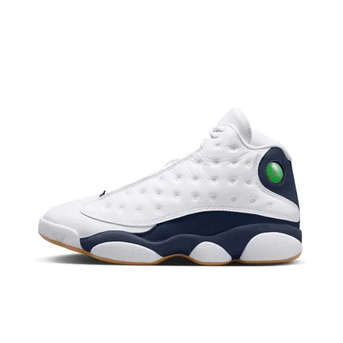 Jordan Air Jordan 13 'Midnight Blue' MID Топ Винтажные Баскетбольные Кроссовки Унисекс Белый Синий
