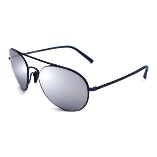 PORSCHE DESIGN Металл Aviator Солнцезащитные очки Мужские Синие