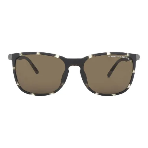 PORSCHE DESIGN Пластик Квадратные Солнцезащитные очки Мужские Черепаховый