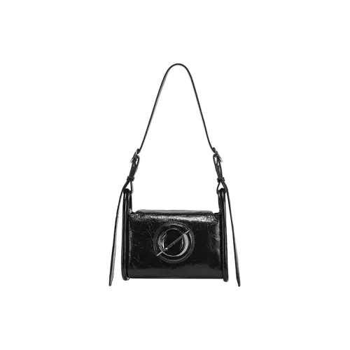 JELLYTOYBOY Коровья кожа с искусственной кожей Dundun Сумка через плечо Женская Черная