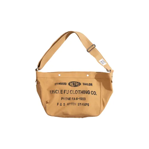 MADEN Холст Сумка через плечо Холст Сумка Сумка через плечо Сумка-тоут Стандартная Унисекс Абрикосовый Желтый