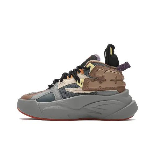 FILA FUSION THE MASH Низкий Топ Винтажные Баскетбольные Кроссовки Женские Синий Черный