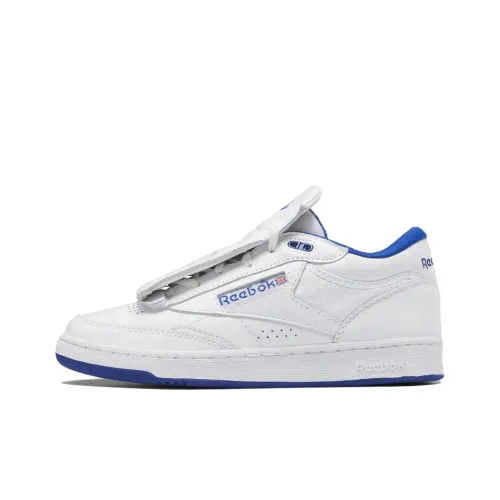 Mountain Research x Reebok совместная серия Club C Series MID 2 Low Топ Скейтборд Кроссовки Унисекс Белый Синий