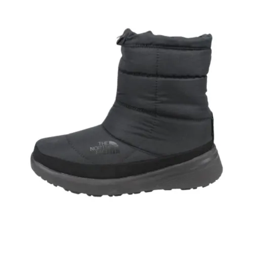 THE NORTH FACE Nuptse Термостойкие Устойчивые к Износу Короткие Снежные Ботинки Женские Черные