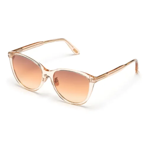 TOM FORD Ацетат Кошачий глаз Солнцезащитные очки Унисекс Прозрачный