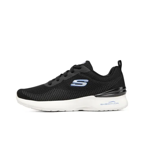 Skechers Skech Air Dynamight Амортизация And Дышащий Низкий Топ Повседневная Обувь Женская Черная
