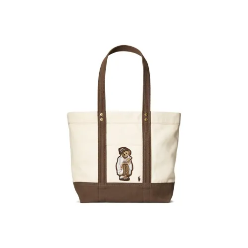 Polo Ralph Lauren Ткань Одно плечо Сумка Средний Женский Светлый Умбра Каштановый Коричневый