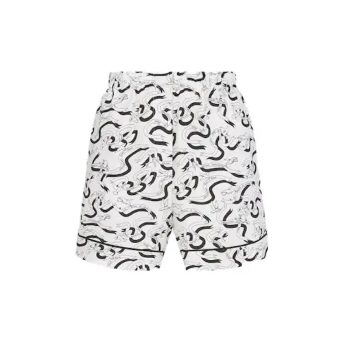 DIOR Пижамные штаны Женские Черный Белый